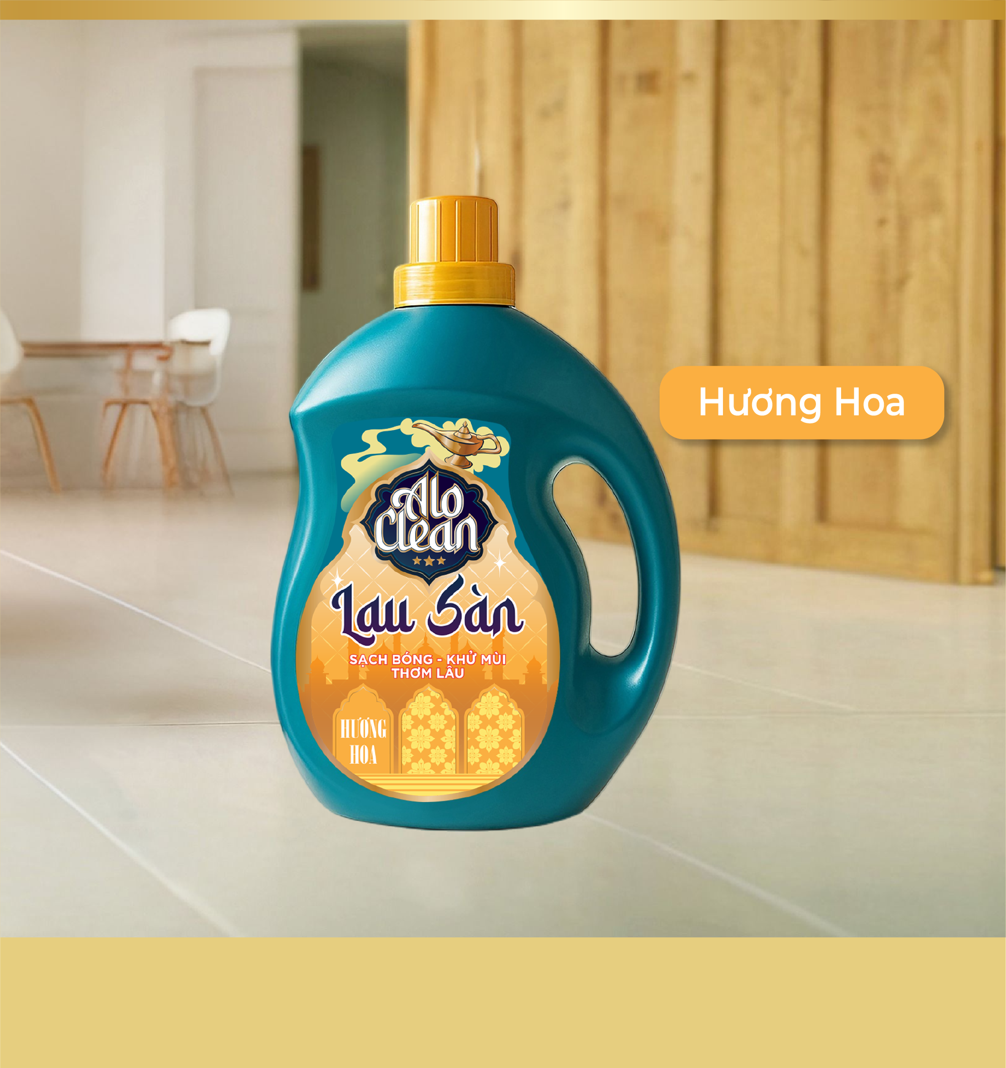 Nước Lau Sàn ALO CLEAN Hương Hoa (Can 3.8L)