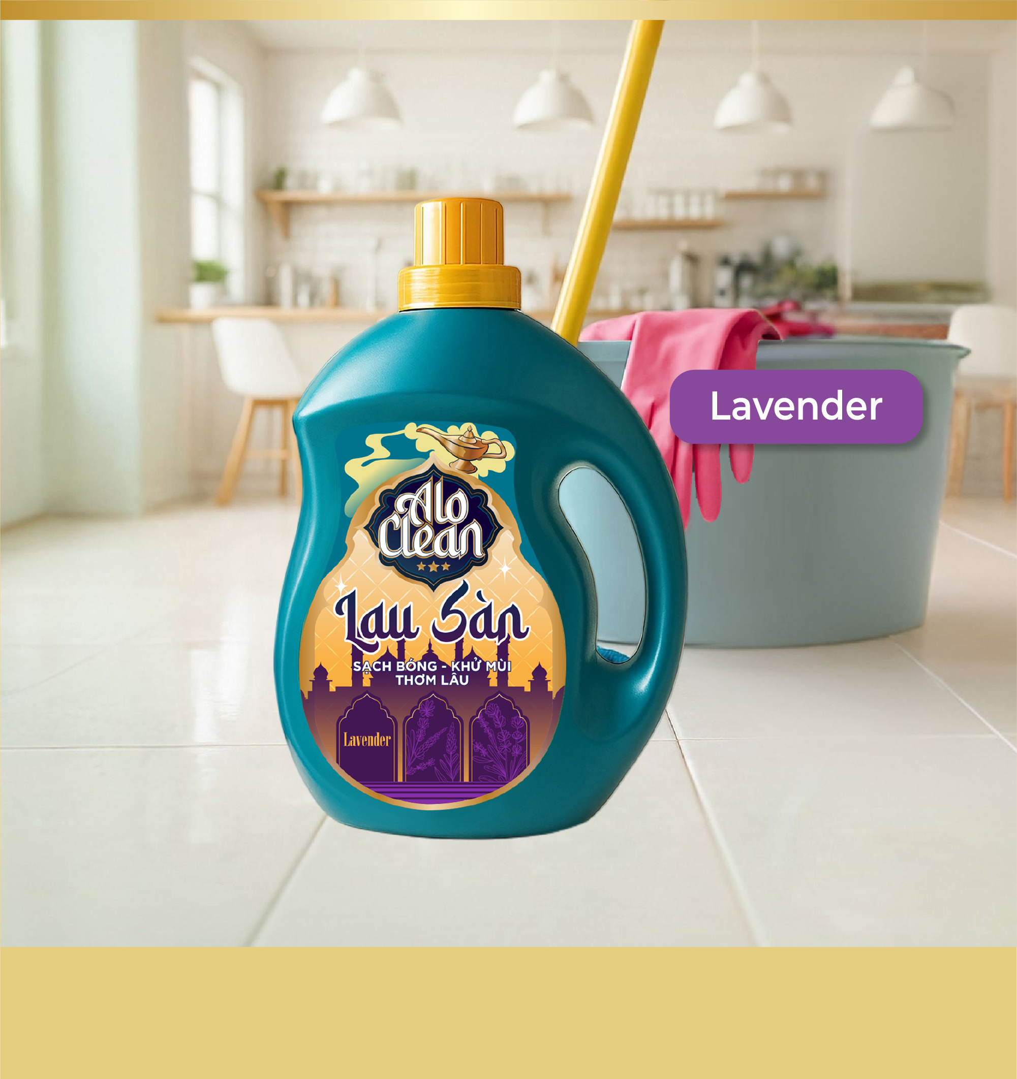 Nước Lau Sàn ALO CLEAN Lavender (Can 3.8L)
